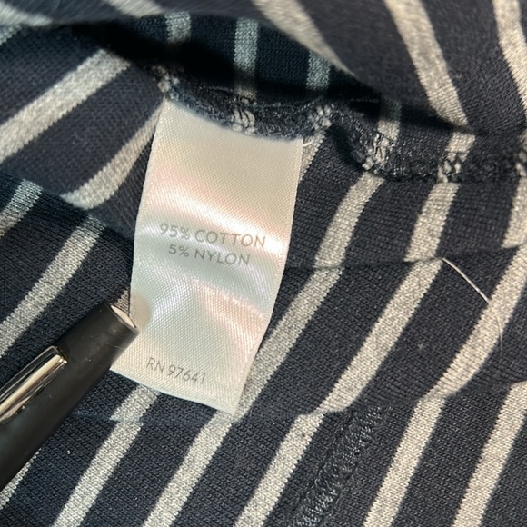 J.Jill Blue and Grey Striped Sweater Blazer - Small - Picture 9 of 9